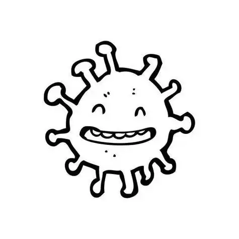 可爱细菌简笔画