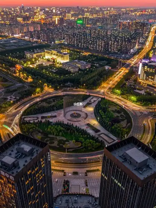 长春世纪广场61晚霞时分