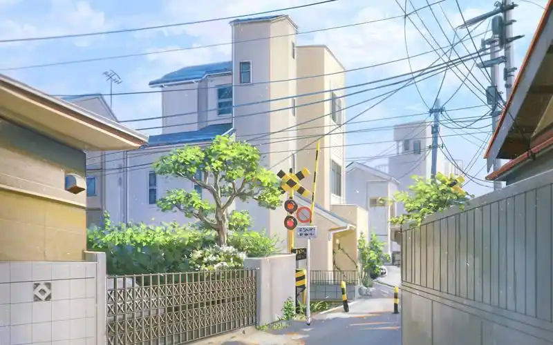 【板绘】超治愈的场景插画,日系街景速途