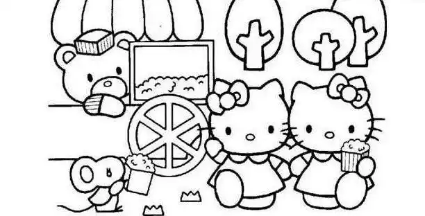 接下来请欣赏学习啦小编给大家网络 收集整理的hello kitty 简笔画