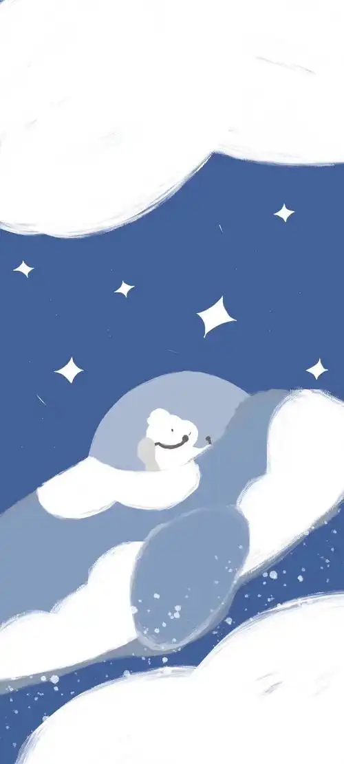 经典蓝聊天背景图