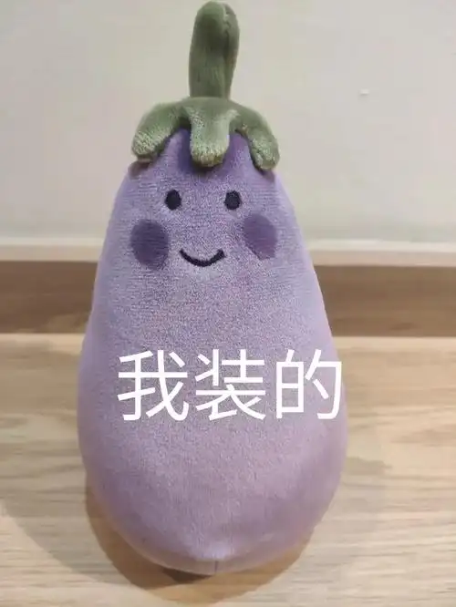 我装的茄子玩偶表情包67茄子表情