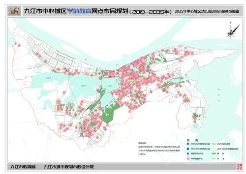 九江市中心城区学前教育网点布局规划20202035年公示