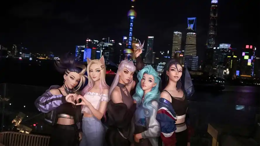 lol英雄联盟kda more 阿狸 萨勒芬妮 阿卡丽 伊芙琳 卡莎4k壁纸