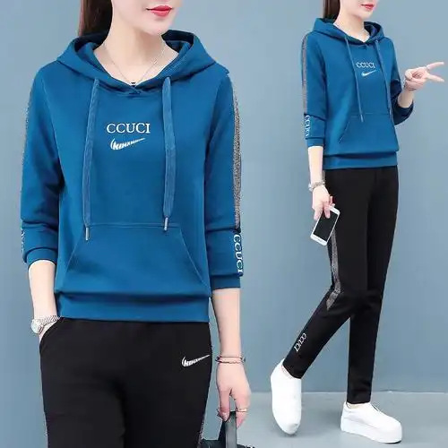 耐克顿运动服套装女2022年早春时尚休闲女士卫衣大码春秋跑步服潮