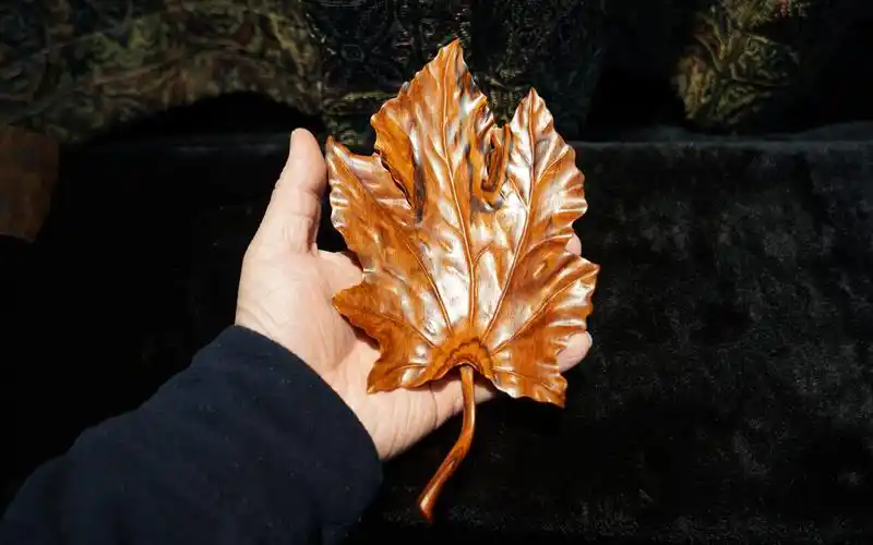 藏-紫檀大果盘叶子