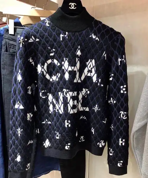 chanel高领羊毛衫