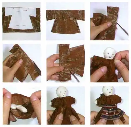 一款简单可爱的布娃娃吊饰制作方法图解