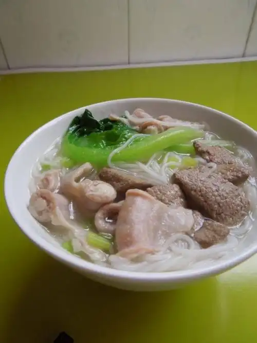 粉肠猪肝汤米粉