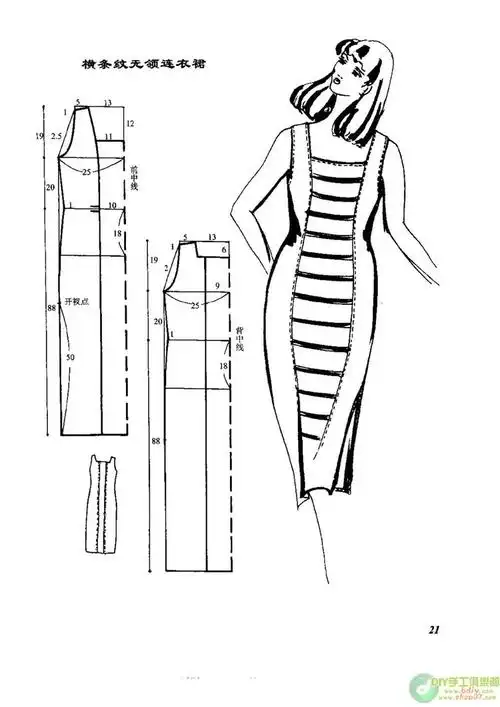 自己动手做连衣裙 --- 裁剪图 (1) - 紫苏 - 紫苏的博客