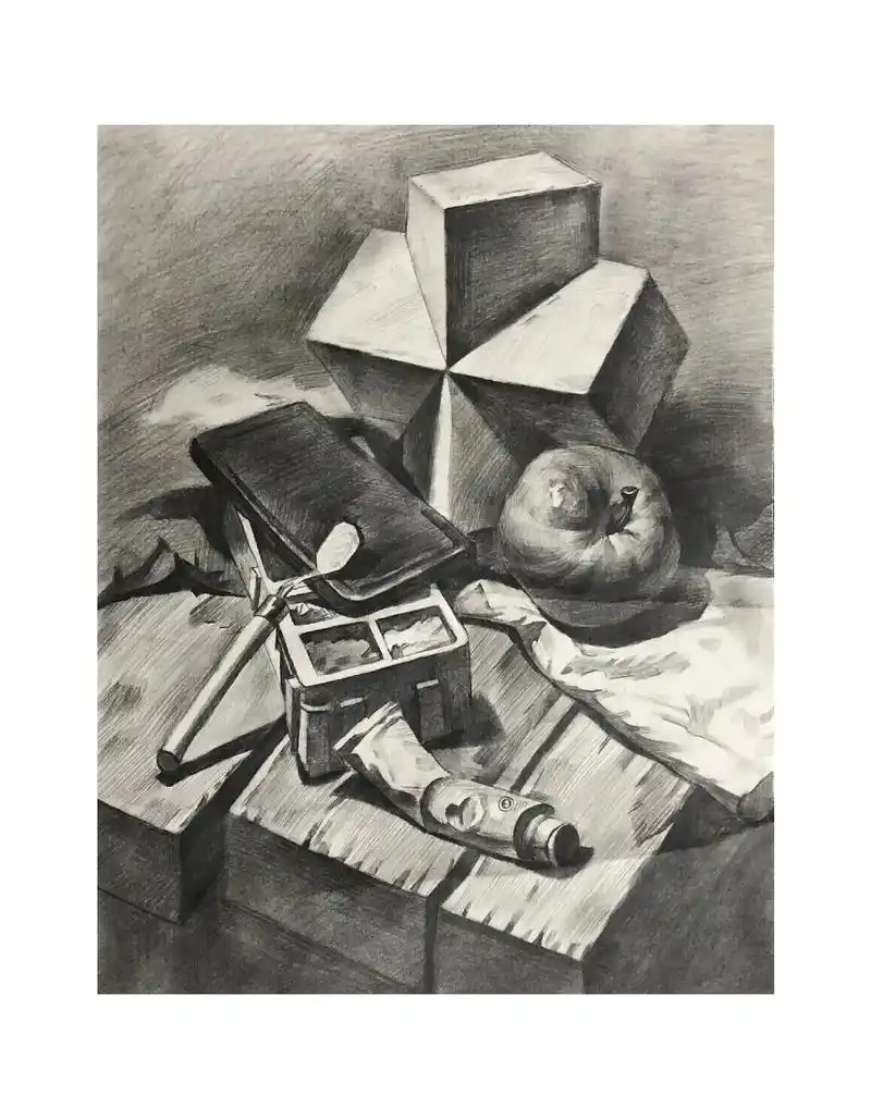 冲击专业中考的准初三生作品#少儿美术教育 #艺术培训 #画画 - 抖音