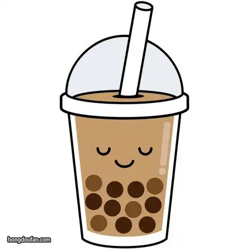 超简单的带吸管的珍珠奶茶简笔画大全