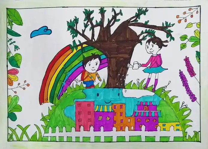 美丽中国 我是行动者——五家渠二中环保绘画比赛