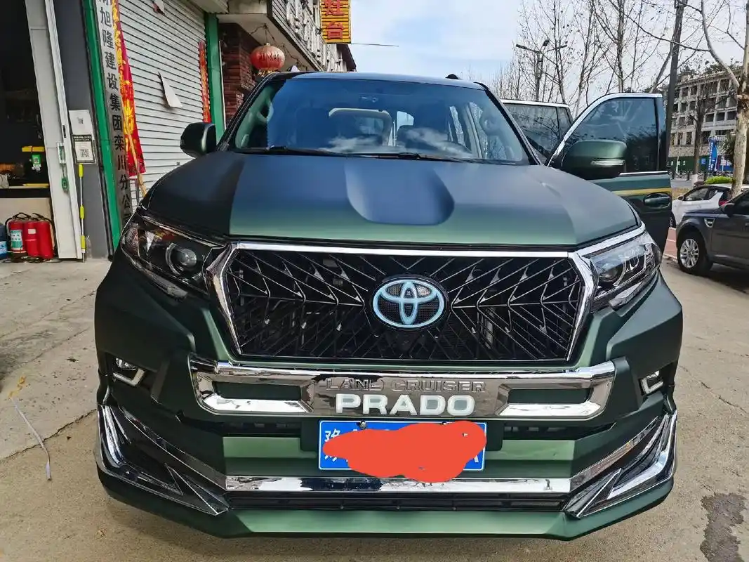 丰田霸道消光魔焰绿完美装车! #改色膜案例分享 #不辜负 - 抖音