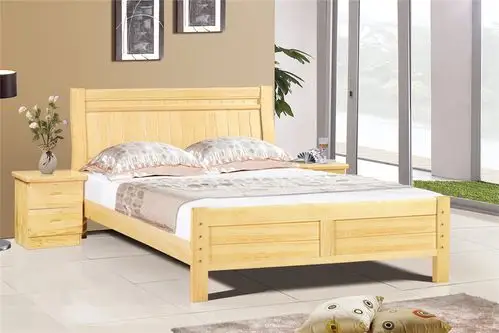 004#实木床厂家**批发销售松木双人床实木家具子母床等家.