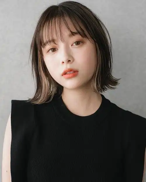 2021潮流短发5款风靡日韩的下巴短发干净利落又减龄