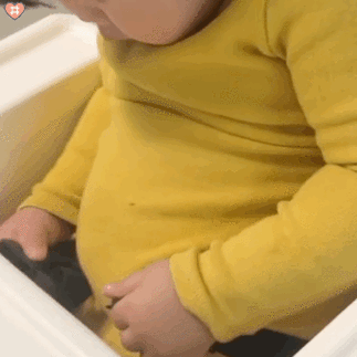 可爱萌娃小肚肚表情包动图