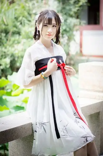 薇姬桑妮汉元素仙女齐胸襦裙改良汉服一件式雪纺连衣裙女古风日常古装