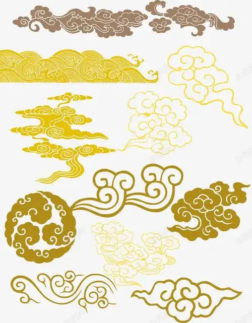 免抠元素 中国风祥云背景新图网(ixintu.