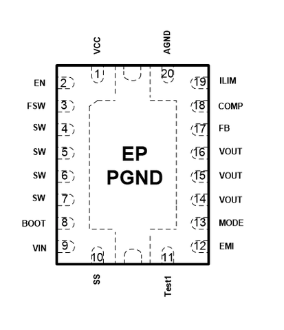 ht71782引脚图:99qfn20l,4.5mm*3.