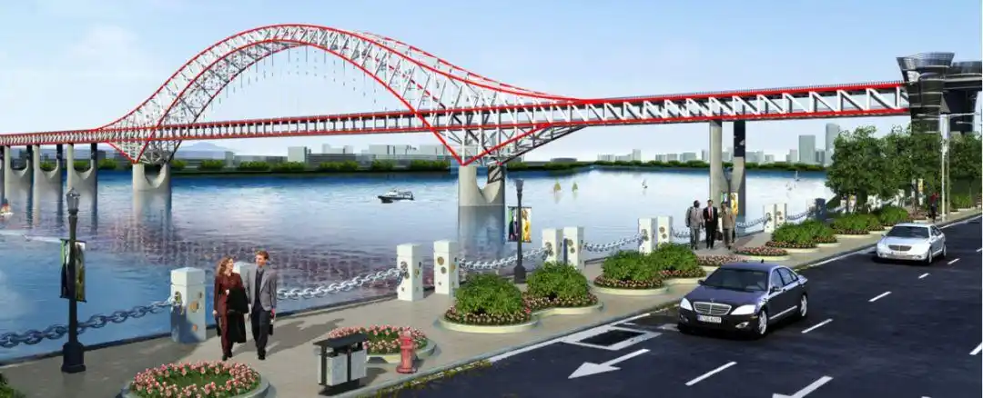 大跨度三主桁双层桥面钢桁拱梁组合创新技术-路桥设计-筑龙路桥市政论