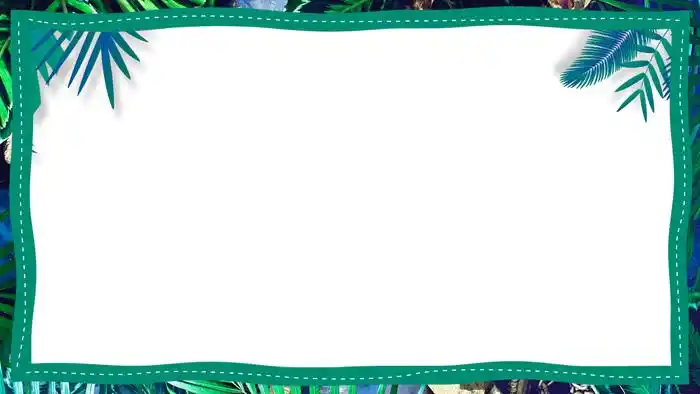 三张绿色植物叶子边框ppt背景图片_幻灯片ppt模板免费下载 - 找素材网