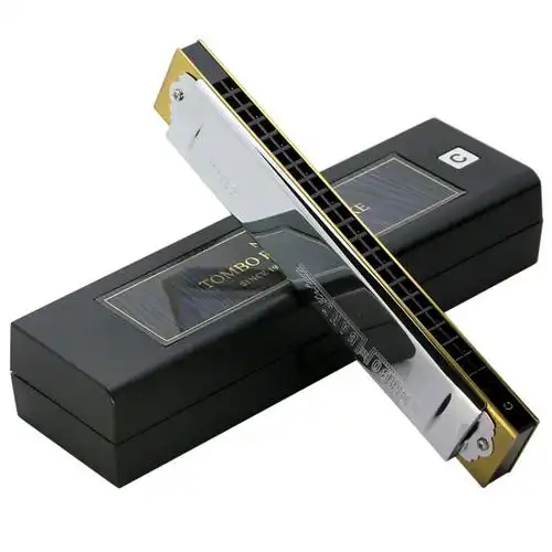 通宝tombo 日本原装21孔高级复音口琴 木质琴格 1521 ld-低音d调