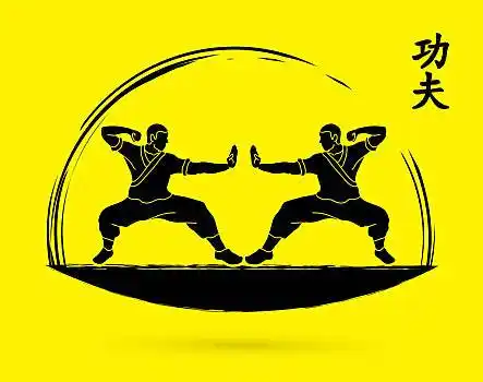 功夫,动作,就绪,争斗,矢量