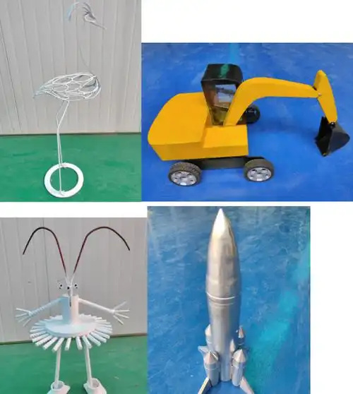 手作吉他挖机三一职院学子自制焊接工艺品绝绝子