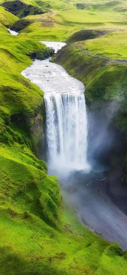 高清手机壁纸瀑布贰