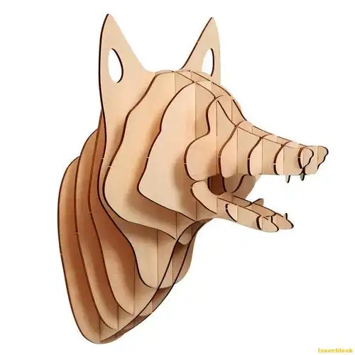 激光切割设计图丨狐狸壁挂