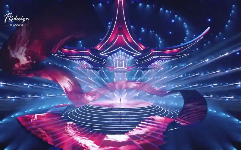 2022丝路春晚国风舞美耀新春舞美预演