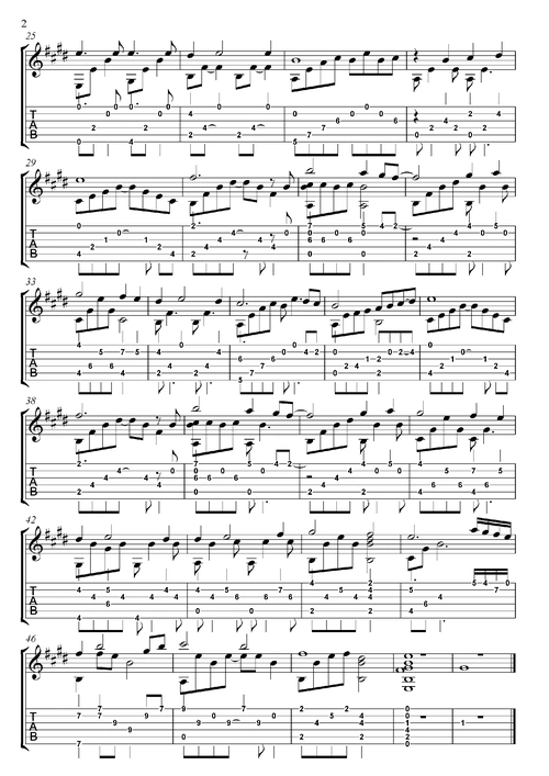 my heart will go on(泰坦尼克号)吉他谱2