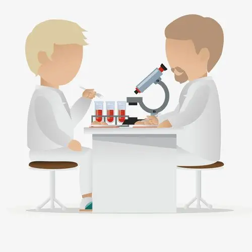 矢量图案素材健康体检医院化验室