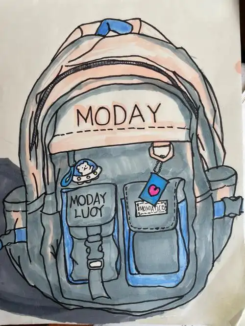 人美版小学美术五年级下册我的书包