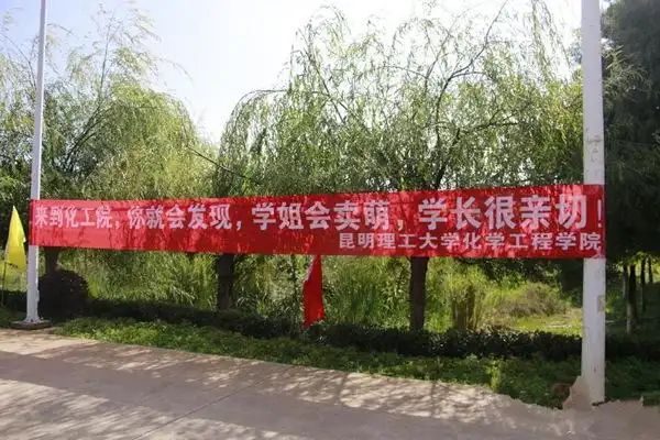 昆明理工大学使出"洪荒之力"写创意标语迎新生