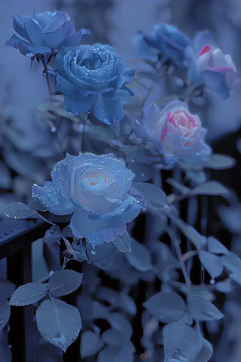 有一种玫瑰叫碎冰蓝,他有一个很浪漫的花语,我送你的希望是星辰和大海