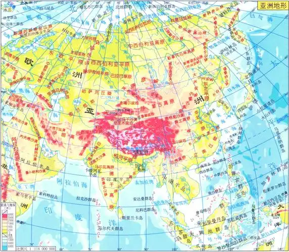 亚洲地形特征与自然地理多样性