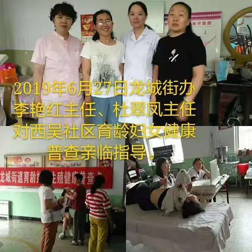 6月27日龙城街道卫计办对西吴社区育龄妇女进行生殖健康普查.