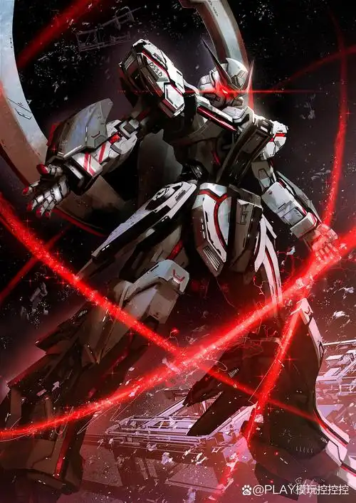 独角兽,毁灭,异端高达等帅气插画,这组插画来自雪城千冬,每一张插画看