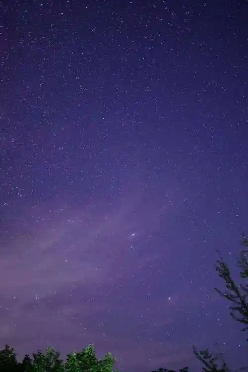 看哪,手机拍的 仙女座星系 .