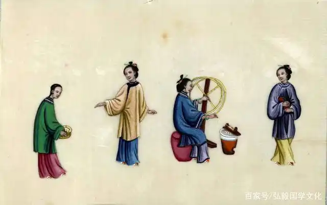 清代蚕丝制作图—十图了解古法蚕丝制作流程