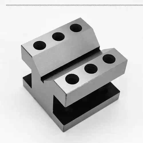 山测v型架v形块v形铁钢制夹具精密v型夹具等高v型台检验60x60x50mm