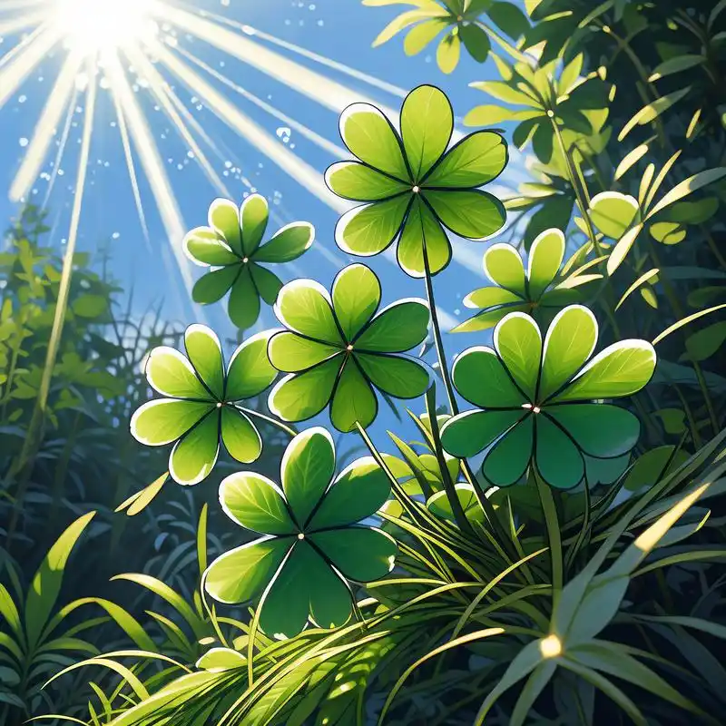 92四叶草头像,愿你微信幸运每一天92