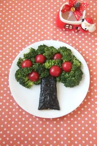 蚝油西兰花苹果树的做法