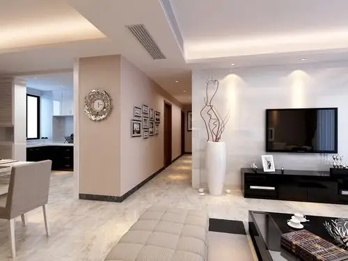 120㎡现代简约三居装修案例_效果图_土巴兔装修网