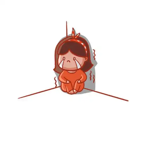 弱小可怜又无助表情包蝴蝶结女孩