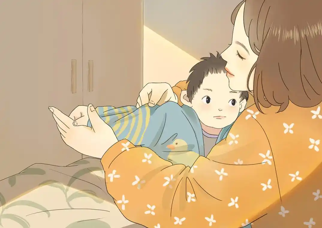 母子|插画|插画习作|夏柑子 - 原创作品 - 站酷 (zcool)