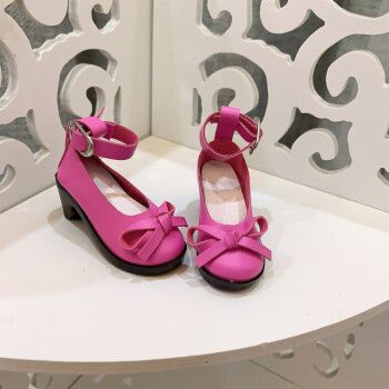 60厘米娃娃适用的鞋子 bjd高跟鞋 3分娃衣服 皮鞋 sd长靴配件换装 酒