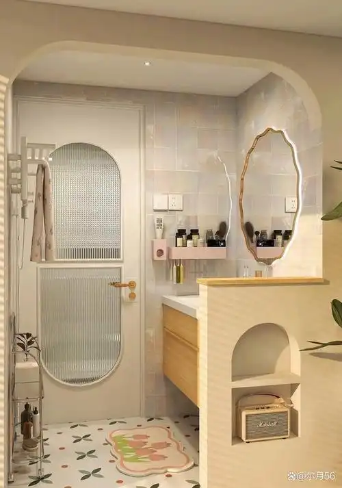 2023年最流行的半墙卫生间设计